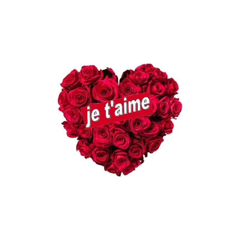 petit coeur je t'aime sur papier azyme