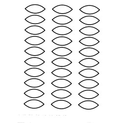 Forme Calisson comestible pré-découpé