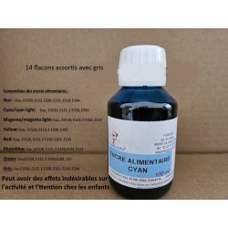 14x100 ml Canon alimentaire encre avec gris