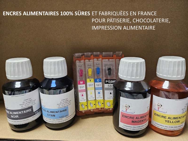 ENCRES ET CARTOUCHES ALIMENTAIRES